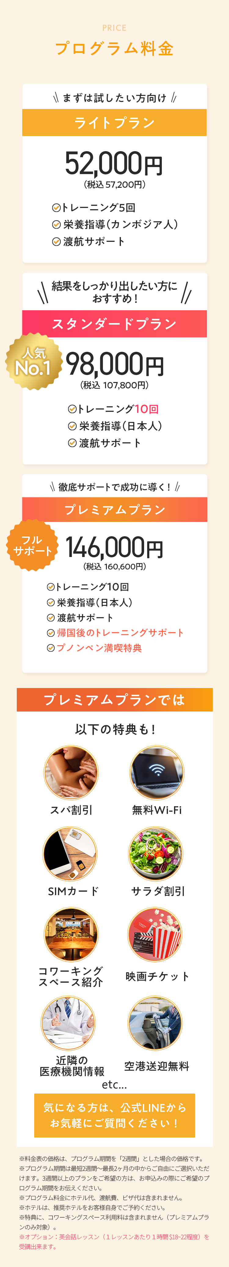 Dive Changeの料金プラン - 海外旅行と一緒に楽しめて低価格。サポート・特典付でお得な料金